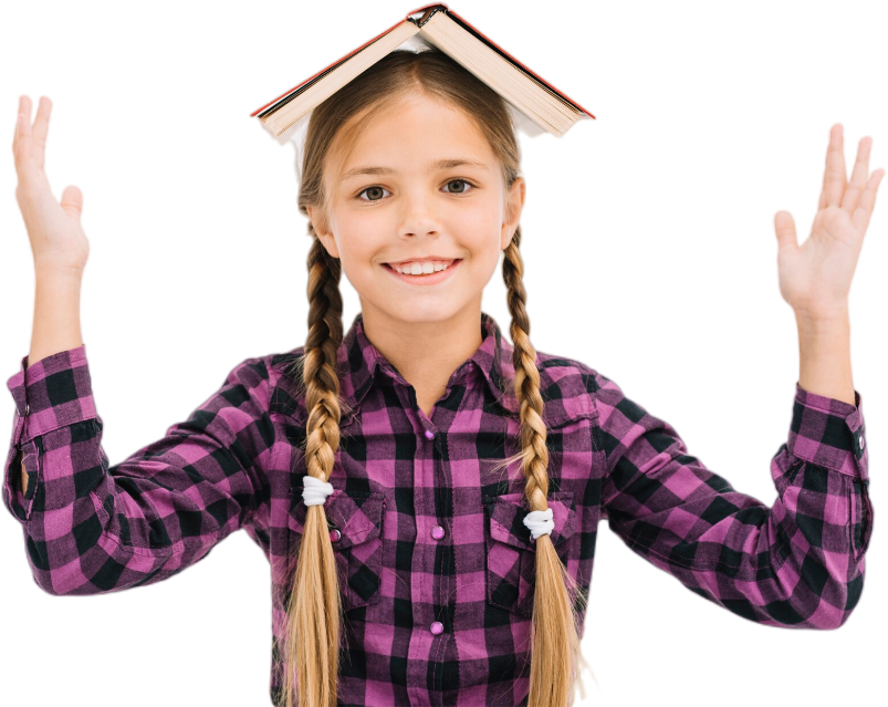 girl with book